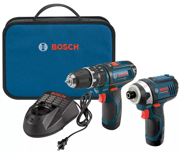 Bosch 12V Max 2-Tool Combo Kit: 3/8" Hammer Drill/Driver + Impact Driver 1