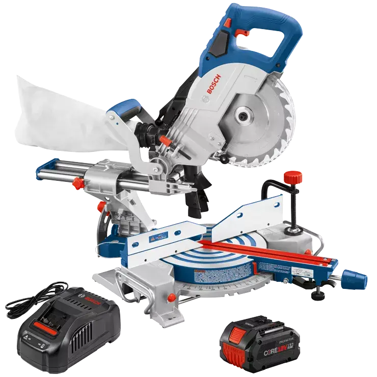 Bosch 18V 8-1/2" Single-Bevel Sliding Miter Saw – Complete Kit 1
