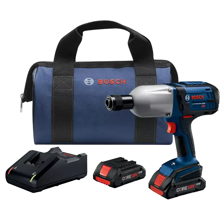 Bosch 18V High-Torque Impact Wrench With Accessories Kit 1
