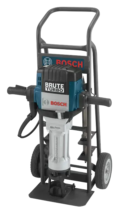 Bosch Brute Turbo 1-1/8" Hex Breaker Hammer With Deluxe Transport Cart 1