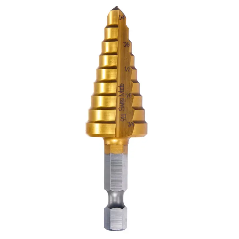 Champion 1/4-Inch To 3/4-Inch Hex Shank Step Drill Bit 1