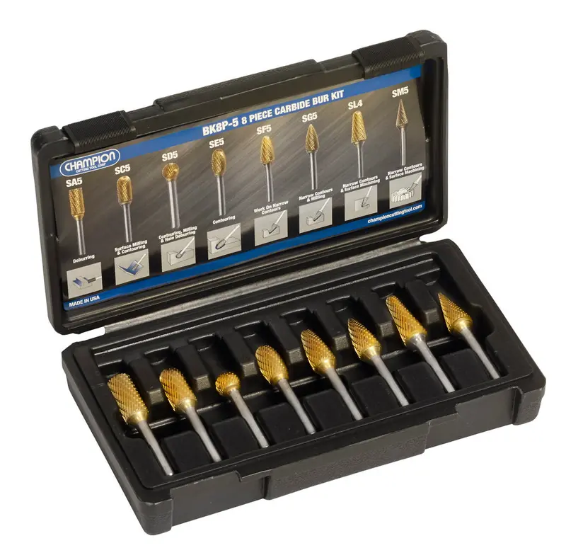 Champion 8-Piece High-Performance Bur Kit 1
