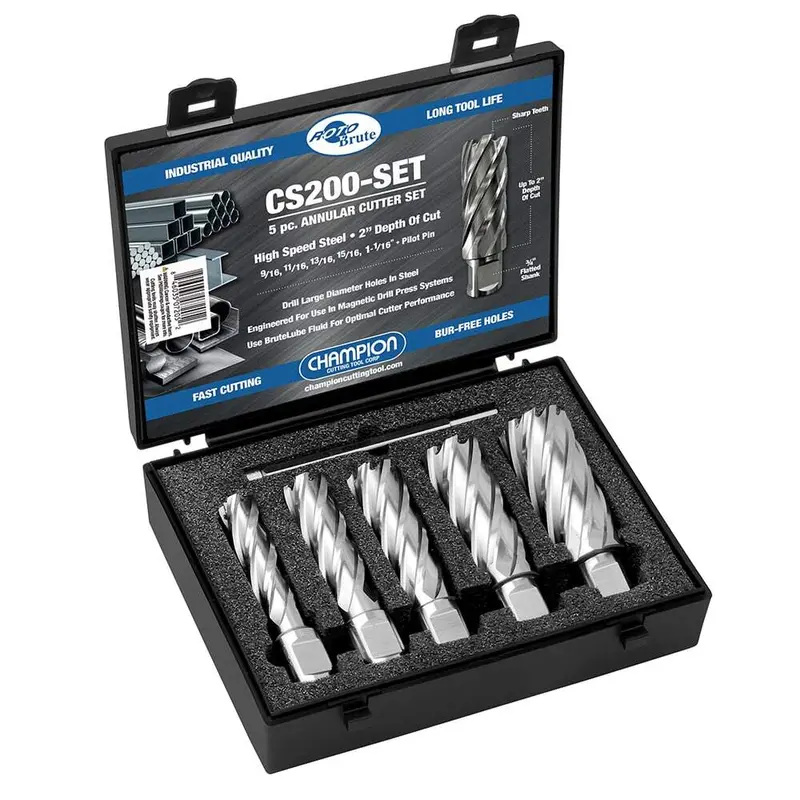 Champion Hss Annular Cutter Set – 5-Piece Option 1