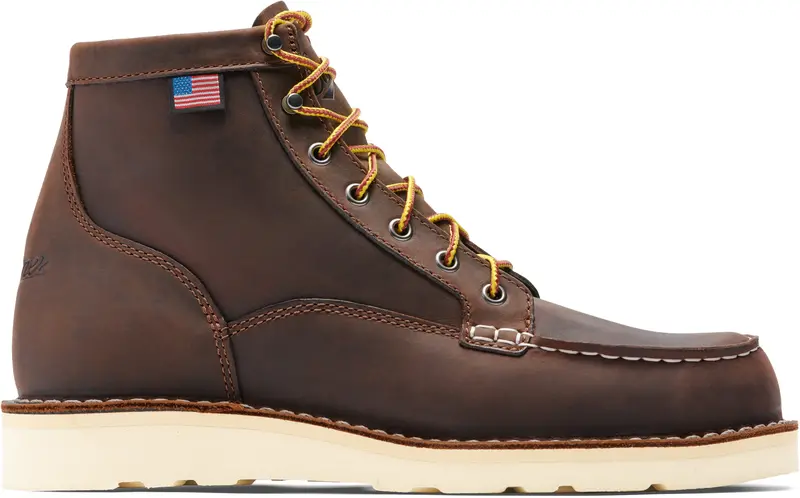 Danner Bull Run 6" Steel Toe Work Boots – Oiled Full-Grain Leather, Eh Certified, Non-Slip Outsole 1