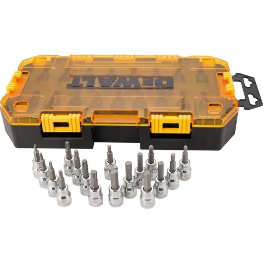 Dewalt 17-Piece 3/8" Bit Socket Set In Durable Toughcase™ 1