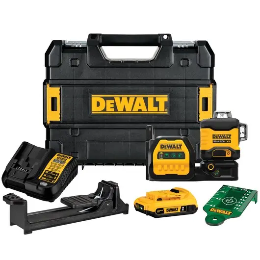 Dewalt 20V Max Xr 3X360° Green Line Laser Kit – Full Package (Dcle34030G) 1