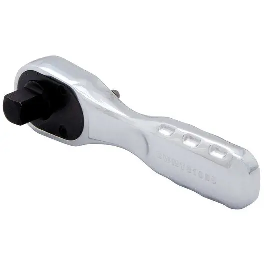Dewalt 3/8" Drive Stubby Ratchet – Compact 72-Tooth Chrome Design 1