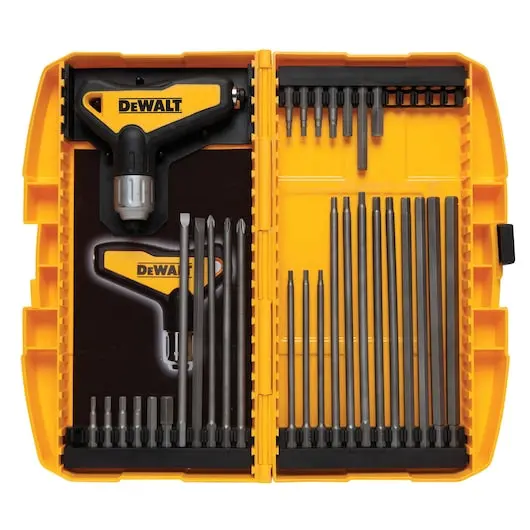 Dewalt 31-Piece Ratcheting T-Handle Hex Key Set With Durable Storage Case 1