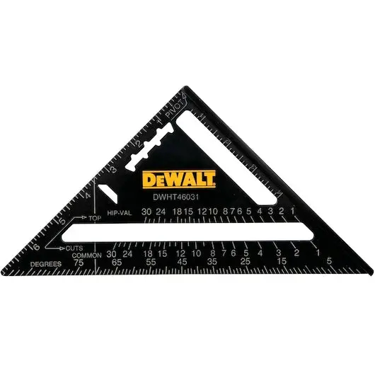 Dewalt 7-Inch Aluminum Rafter Square – Dwht46031, Compact Precision For Marking Angles 1