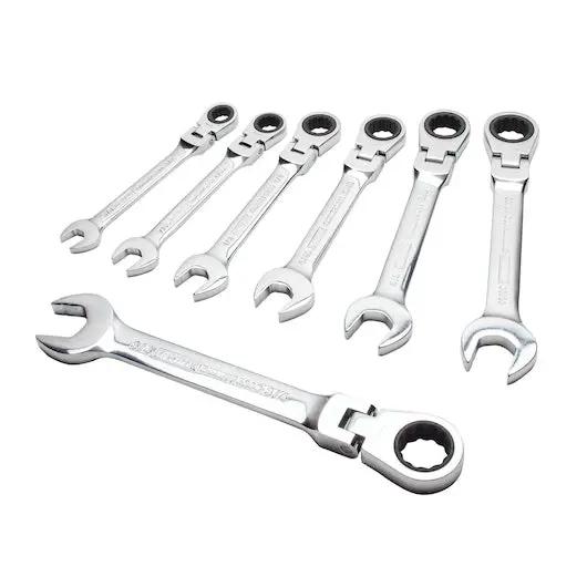 Dewalt 7-Piece Sae Flex Head Ratcheting Wrench Set 1