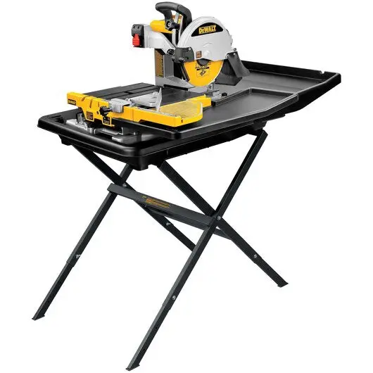 Dewalt D24000S 10-Inch Wet Tile Saw With Integrated Stand – Pro-Grade Portability 1