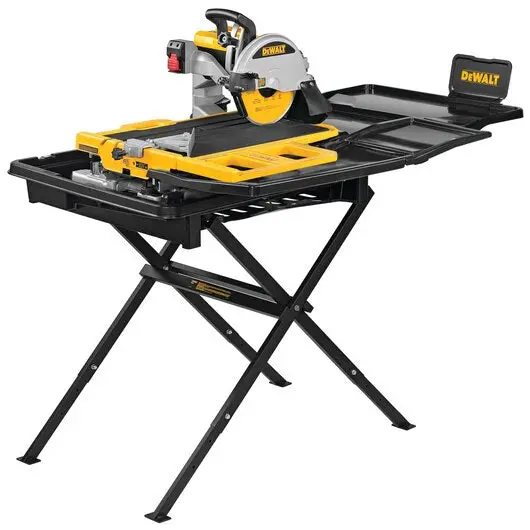 Dewalt D36000S 10" Wet Tile Saw With Integrated Stand — Precision Cuts For Professional Installations 1
