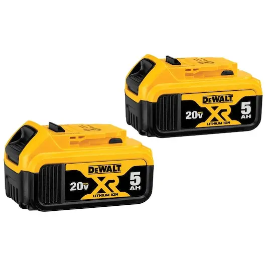 Dewalt Dcb205-2 20V Max Xr 5.0Ah Dual-Battery Pack + Free Dcd806B Brushless 1/2" Hammer Drill (Bare Tool) 1