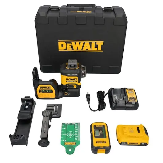 Dewalt Dcle34033D1 20V Max Xr Green Line 3X360° Layout Laser Leveling Kit 1