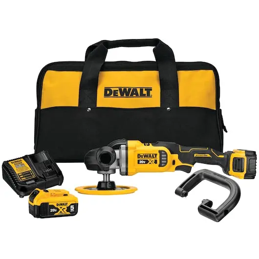 Dewalt Dcm849P2 20V Max Xr 7-Inch Cordless Rotary Polisher Kit 1