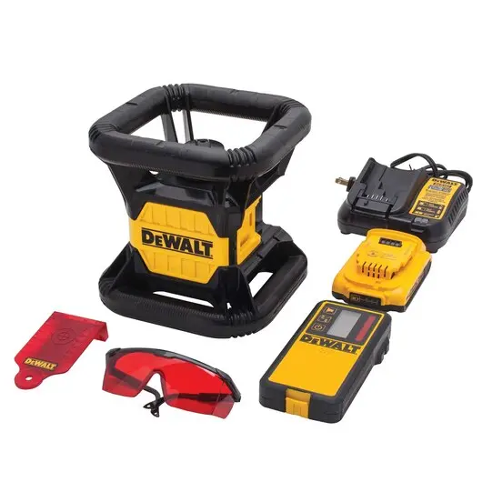 Dewalt Dw074Lr 20V Max Red Rotary Laser Kit For Professional Leveling 1