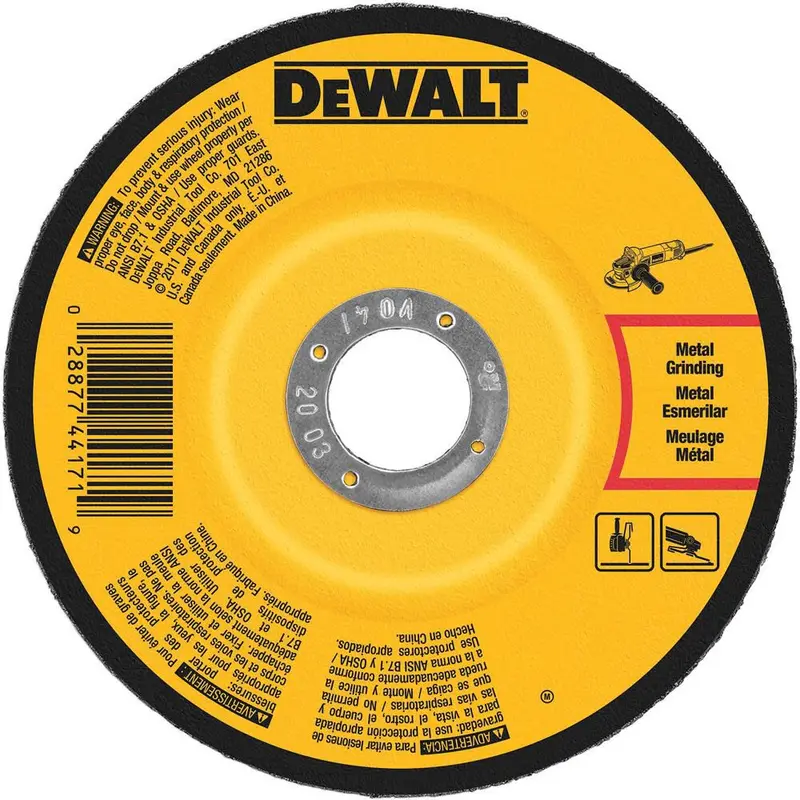 Dewalt Dw4544 5-Inch X 1/4-Inch X 5/8-11 Fast-Cut Grinding Wheel For Ferrous Metals 1