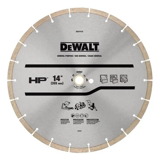 Dewalt Dw47410 14-Inch Hp General Purpose Segmented Diamond Blade 1