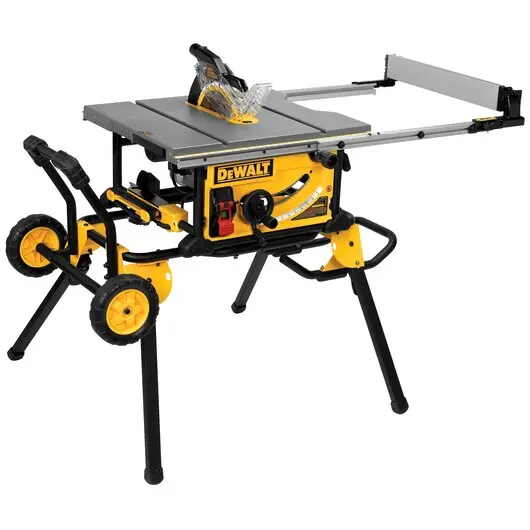 Dewalt Dwe7491Rs 10-Inch Jobsite Table Saw With Rolling Stand And 32.5-Inch Rip Capacity 1
