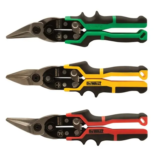 Dewalt Dwht14676 3-Piece Ergo Aviation Snips Set — Right, Left, And Straight Cut Models 1