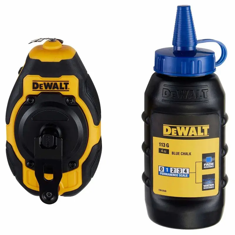 Dewalt Dwht48330Bc Compact Chalk Reel – 50-Foot Blue Chalk Line With Quick-Rewind Mechanism 1