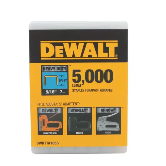 Dewalt Dwhtta7055 5/16-Inch Staples (5000-Pack) – Reusable Case For Workshop Organization 1