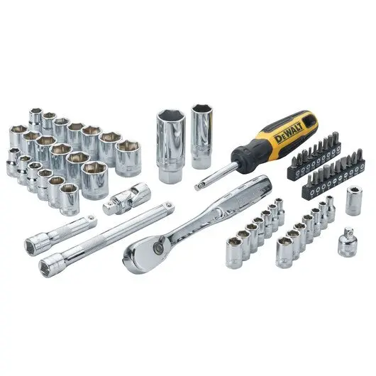 Dewalt Dwmt19257 61-Piece 1/4" And 3/8" Drive 6-Point Combination Socket Set 1
