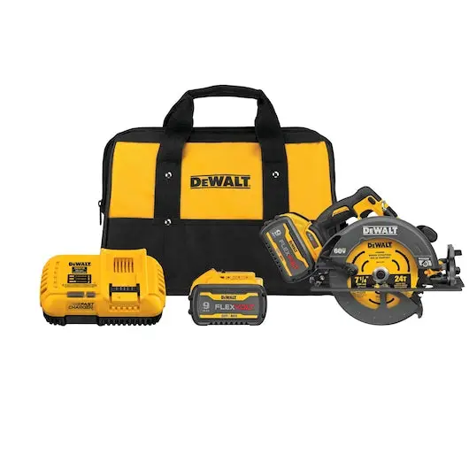 Dewalt Flexvolt 60V Max 7-1/4" Circular Saw Kit – Dual 9.0Ah Batteries + Brake 1