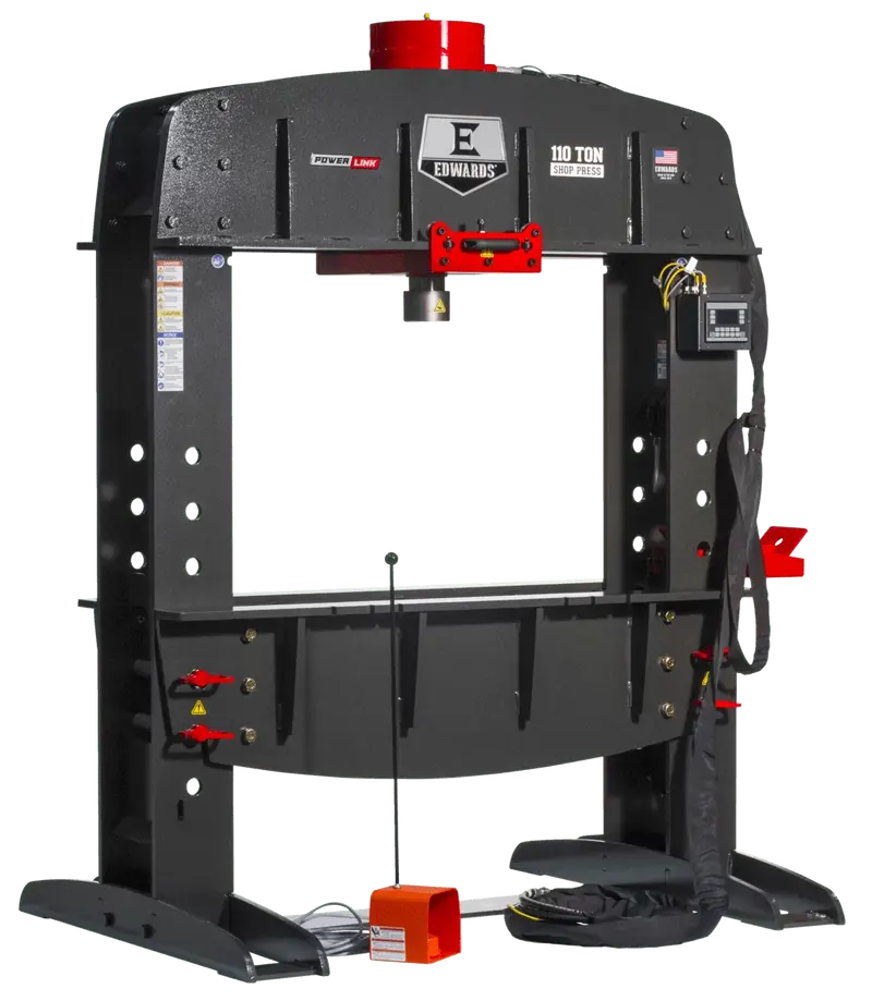 Edwards 110-Ton Plc Hydraulic Press With 1-Phase 230V Portable Power Unit 1