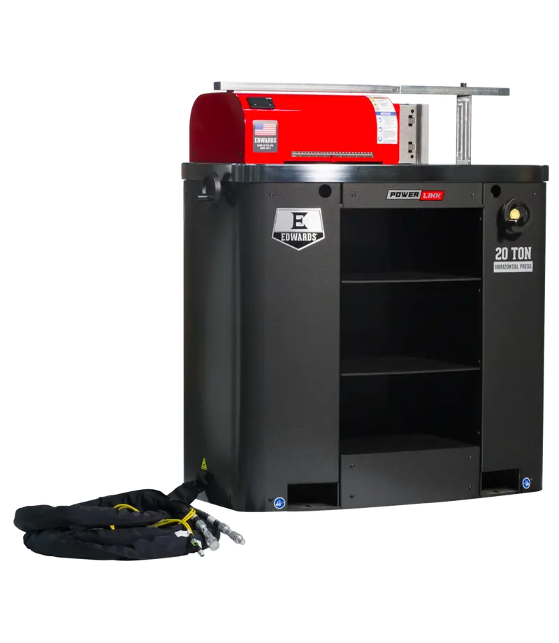 Edwards 20-Ton Horizontal Hydraulic Press – Side-Acting Force Application 1