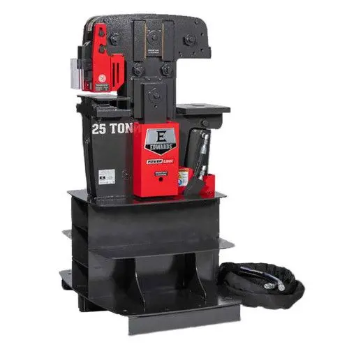 Edwards 25-Ton Dual-Station Hydraulic Press With Portable Power System 1