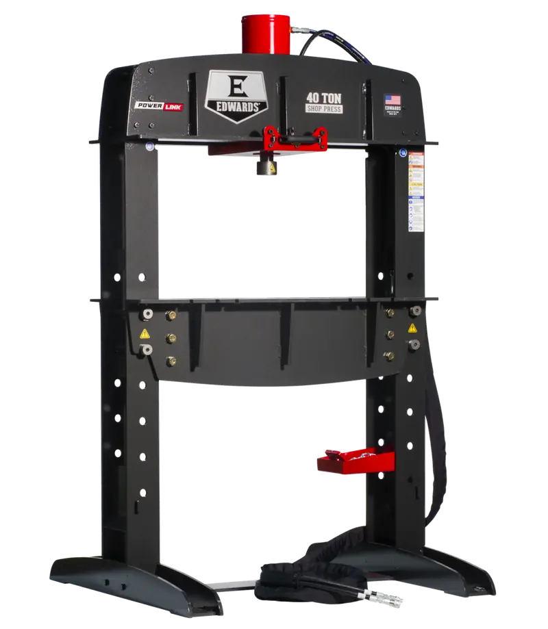 Edwards 40-Ton Vertical Shop Press With Dedicated Portable Power Unit 1