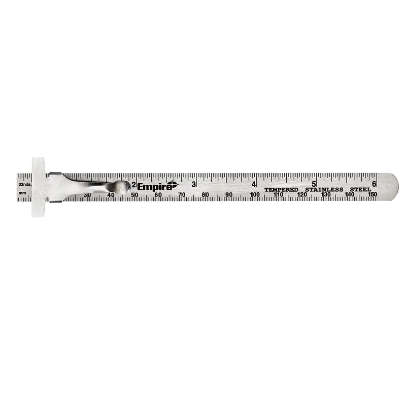 Empire Stainless Steel Pocket Ruler – 6-Inch, 2730 1