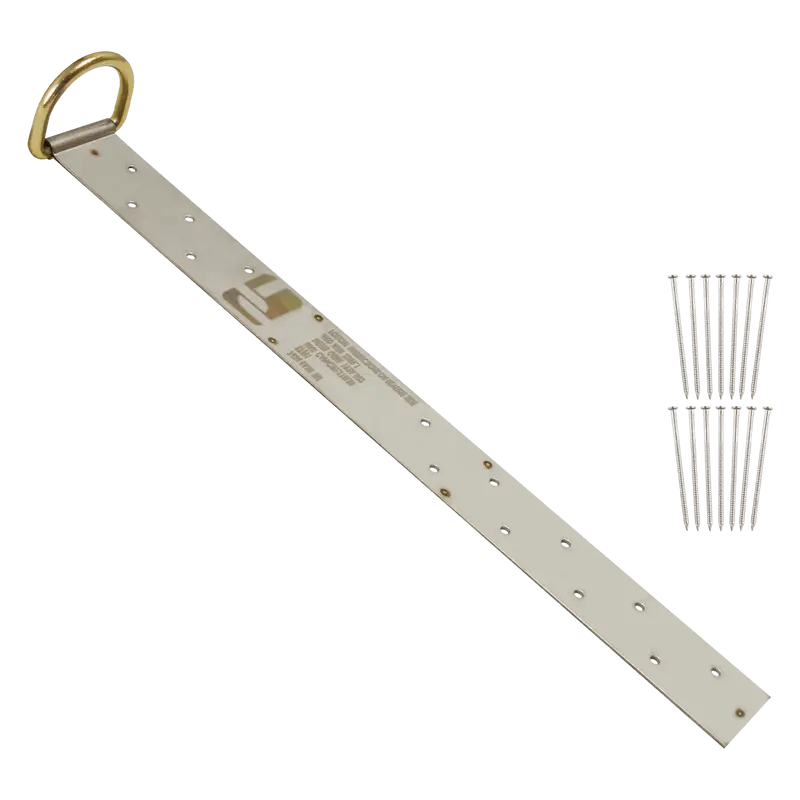 Falltech 17-Inch Single-D Permanent Roof Anchor – Designed For Wood Substrates 1