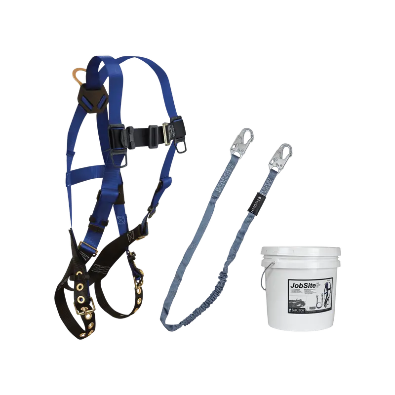 Falltech 2-Piece Mini Bucket Kit: Harness & Lanyard With 2-Gallon Bucket (Model 7016 + 8259) 1