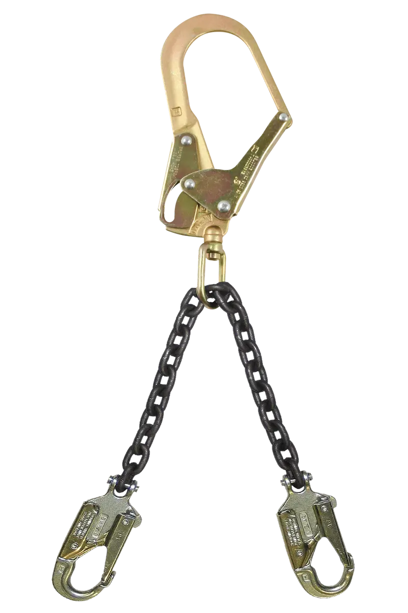 Falltech 23-Inch Premium Rebar Positioning Assembly — Galvanized Chain & Swivel Steel Rebar Hook 1