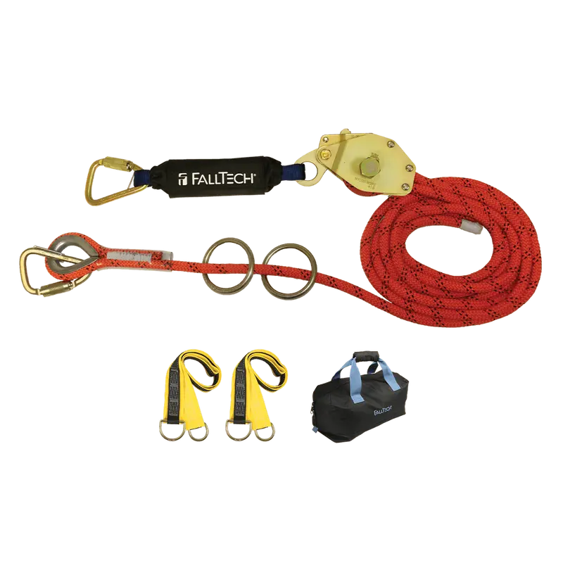 Falltech 30-Foot Two-Person Temporary Horizontal Lifeline With Kernmantle Rope 1