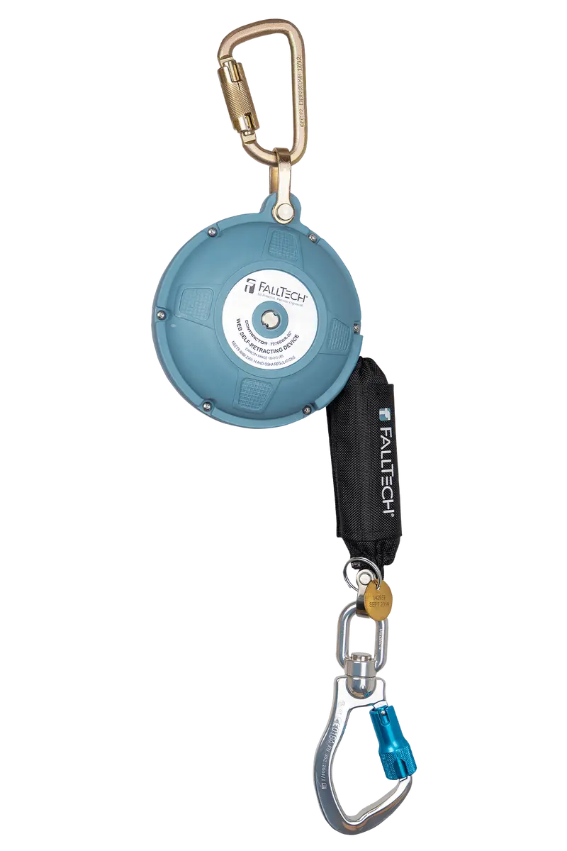 Falltech Web-Based Contractor Srl – 20 Ft, Class 1 W/ Swivel Aluminum Carabiner 1