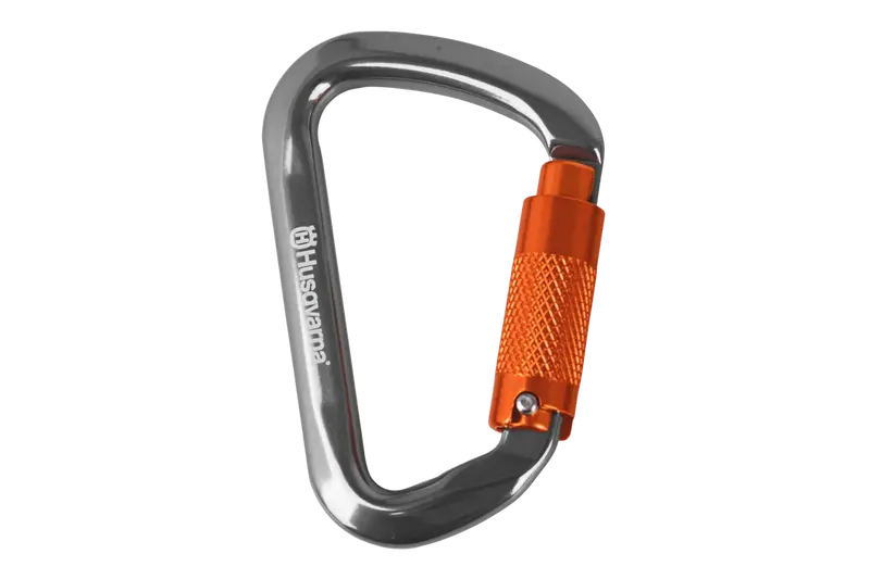 Husqvarna D-Shaped Carabiner – High-Strength, Low-Weight Rigging Connector 1