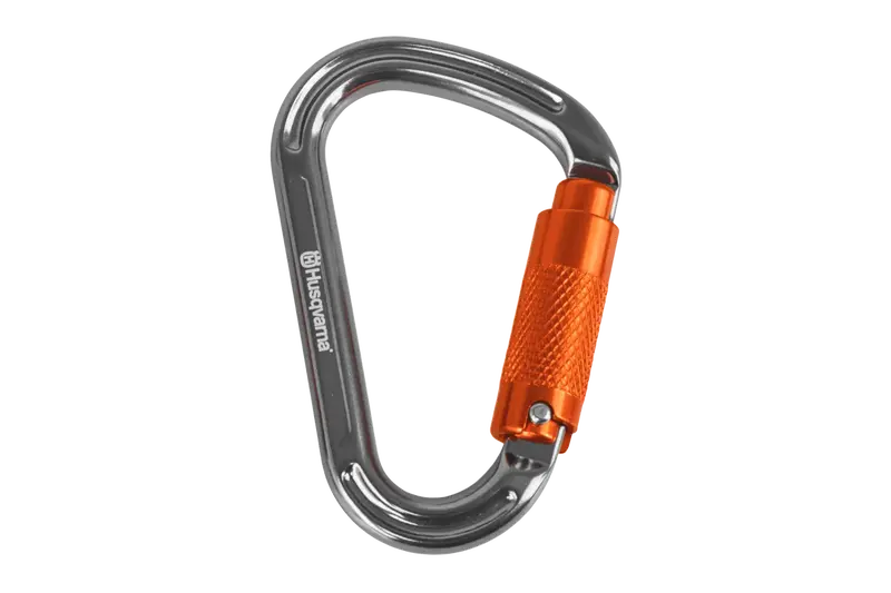 Husqvarna Hms Pear-Shaped Carabiner – Locking Oval For Belay And Rope Management 1