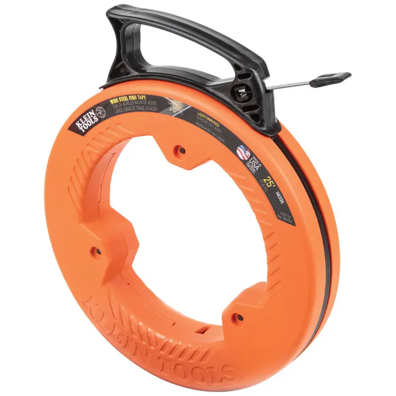 Klein Tools 1/4-Inch × 25-Foot Steel Fish Tape – High-Strength Pulling 1