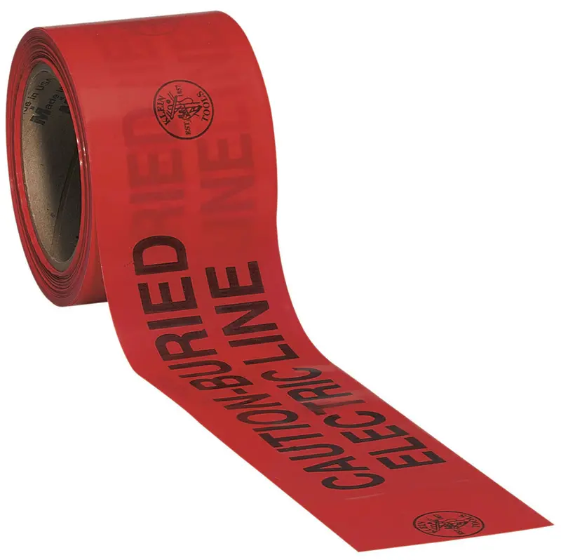 Klein Tools 1000-Foot Red Buried Electric Line Warning Tape 1
