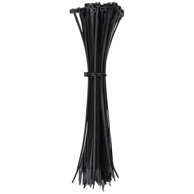 Klein Tools 11.5-Inch Black Cable Zip Ties (100-Pack) – Heavy-Duty 50-Lb Tensile Rating 1