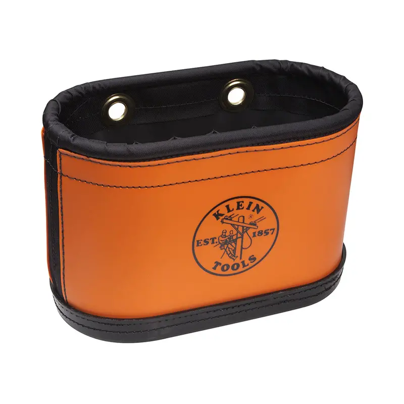 Klein Tools 14-Pocket Oval Hard-Body Aerial Bucket With Built-In Kickstand 1