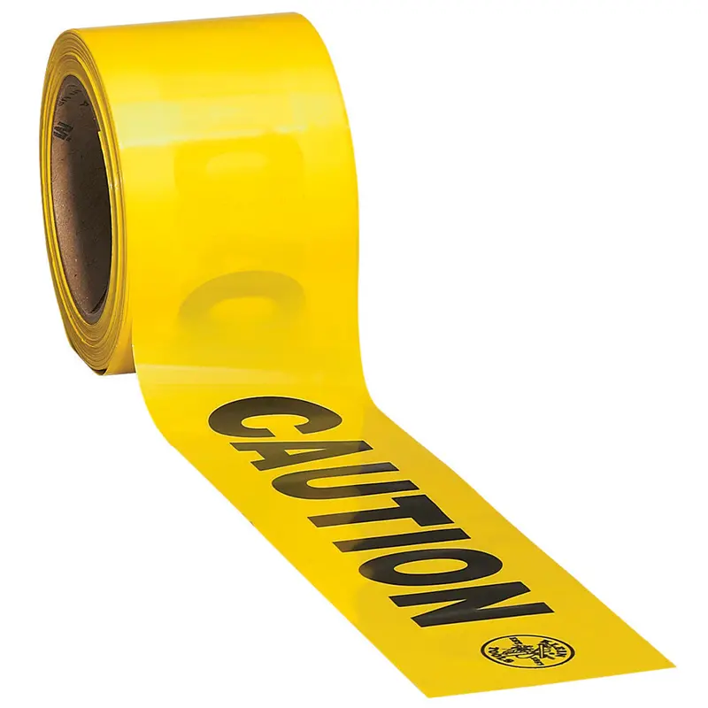 Klein Tools 3-Inch X 200-Foot Yellow Caution Barricade Tape 1
