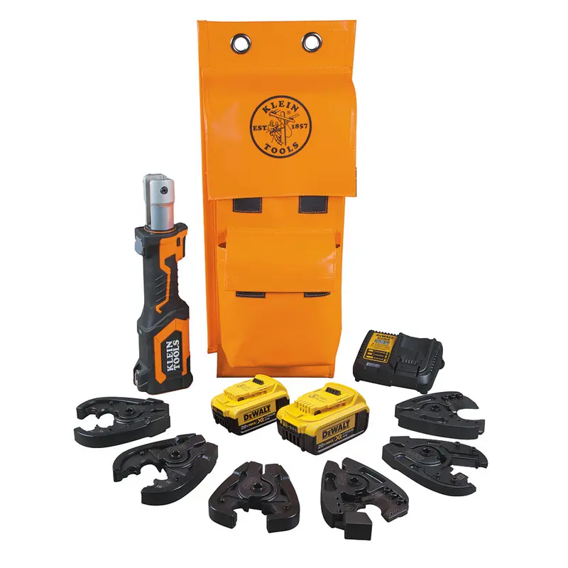 Klein Tools 4 Ah Cordless Cable Cutter And Crimper Kit 1