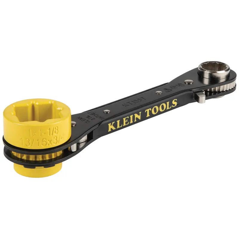Klein Tools 6-In-1 Ratcheting Lineman’S Wrench 1