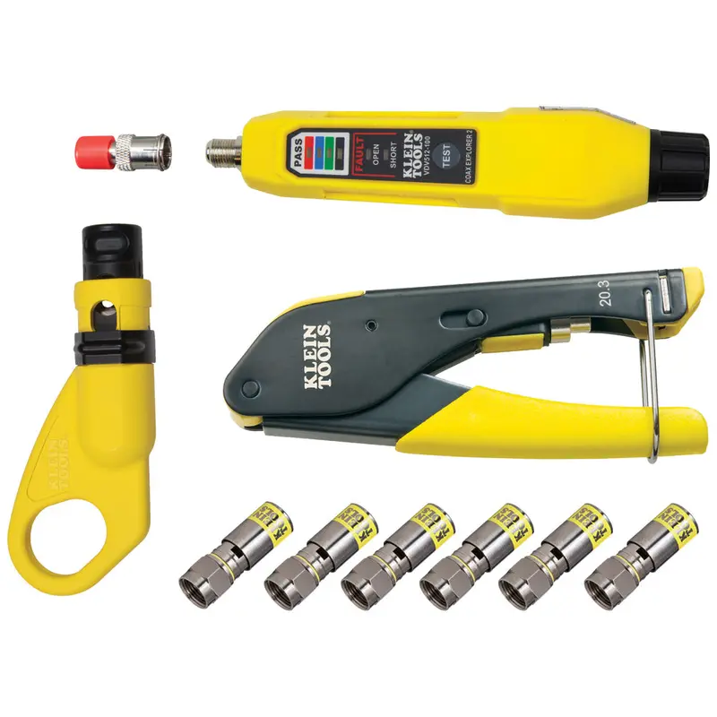 Klein Tools Coaxial Cable Installation And Testing Kit 1