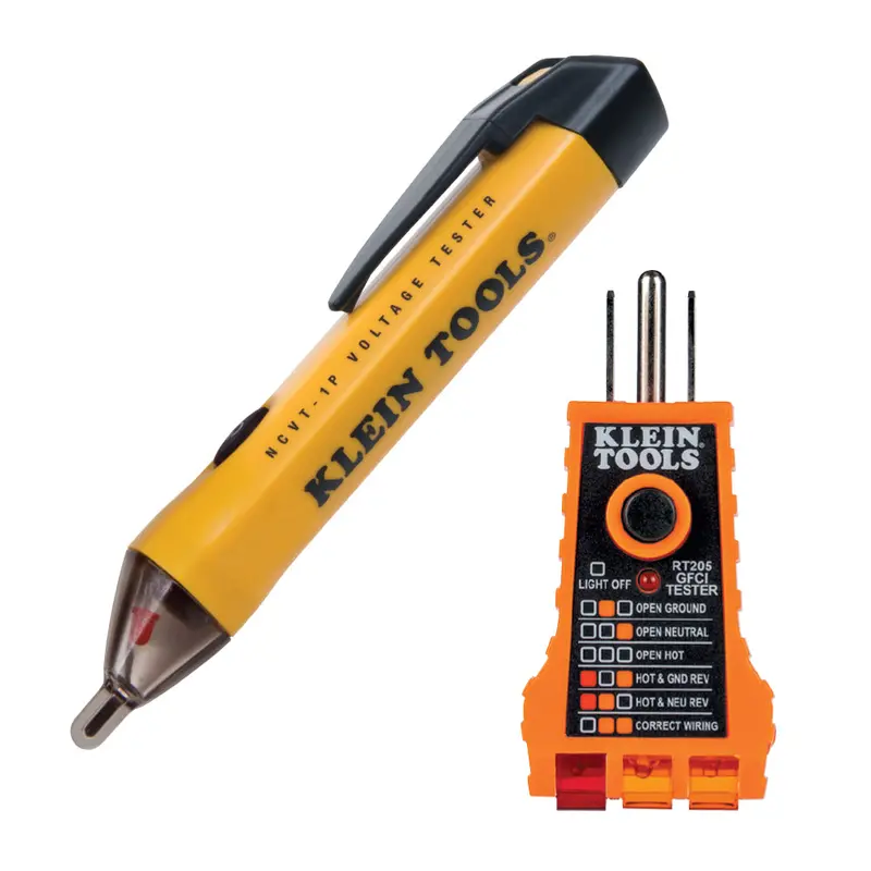 Klein Tools Combined Non-Contact Voltage And Gfci Receptacle Tester 1