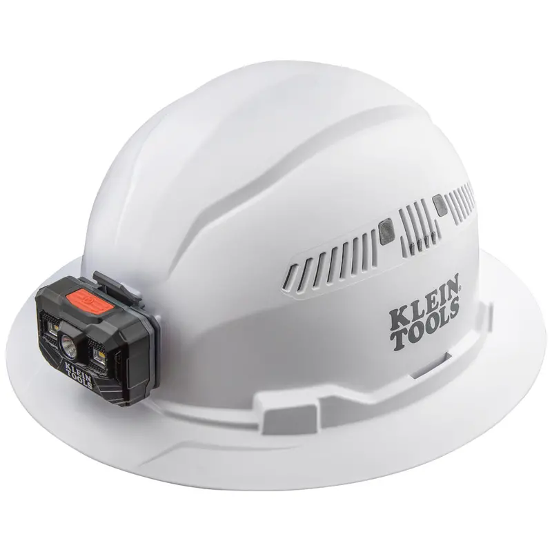 Klein Tools Full-Brim Hard Hat With Built-In Headlamp 1